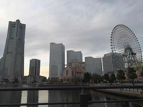 横浜ワールドポーターズからMM21の景色を撮影