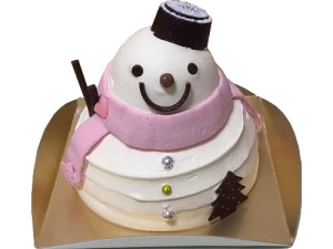 雪だるまのケーキ